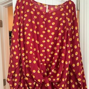 Polka Dot sheer blouse